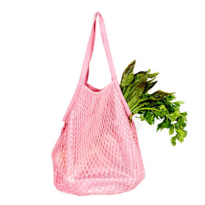 Eco Friendly Grocery Bags Net Mesh Fabric Reusable Vegetable Bag Cotton