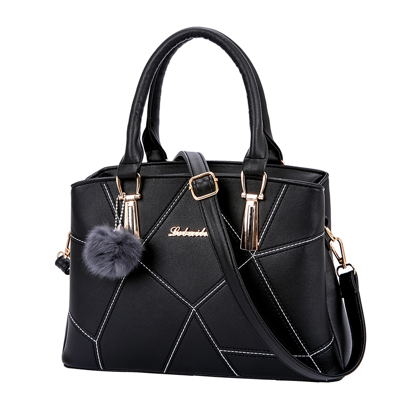 Custom Logo Elegant Single Handle Leather Handbags