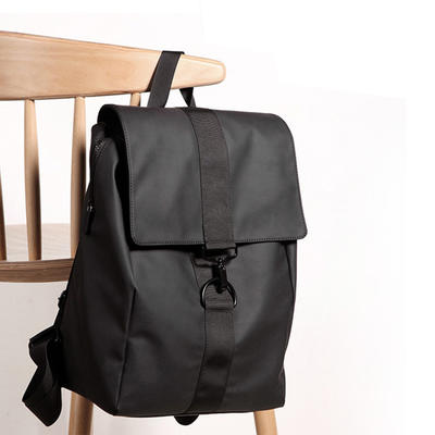 Newest Fashion Mens Big Waterproof Black Backpack Bags For Laptop