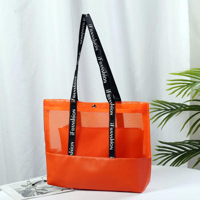 Summer Clear Eco Mesh Bag Tote Nylon Mesh Shopping Bags