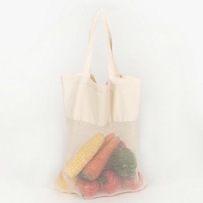 Fashion Cotton Mesh Reusable Produce Bags Natural Cotton Mesh Veggie Bags