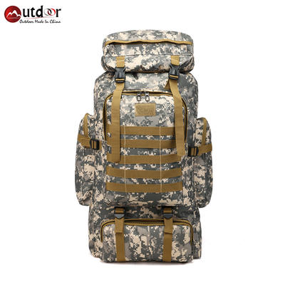 Camouflage Larger Military Washed Cotton Canvas Hiking Backpack