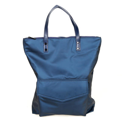 Fashion black blue camouflage drawstring bag waterproof nylon convertible tote backpack