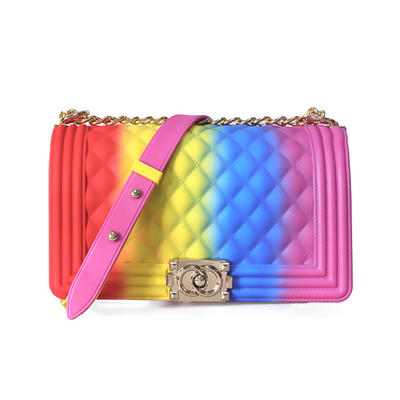Custom High Quality Colorful Mini Cute Girls PVC Fashion Handbag Purse Designer Shoulder Bags