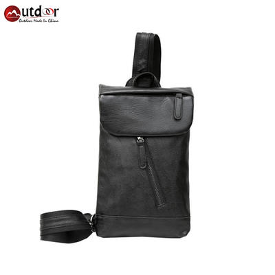 Hotsale leather material shoulder chest bag men