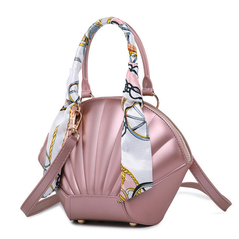 Fashion Charm Shell Women Handbag Shoulder PVC Jelly Bag