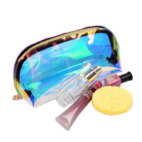 New design shiny colorful jelly pvc cosmetic bag/ coin bag
