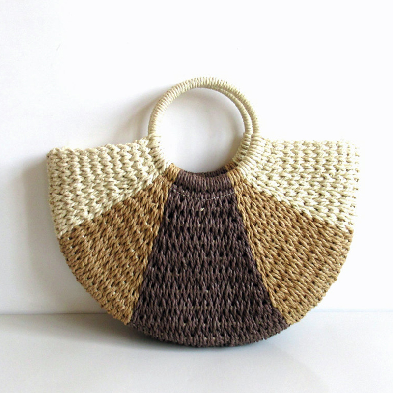 Hot fashion handbag ladies crochet handbag straw bag